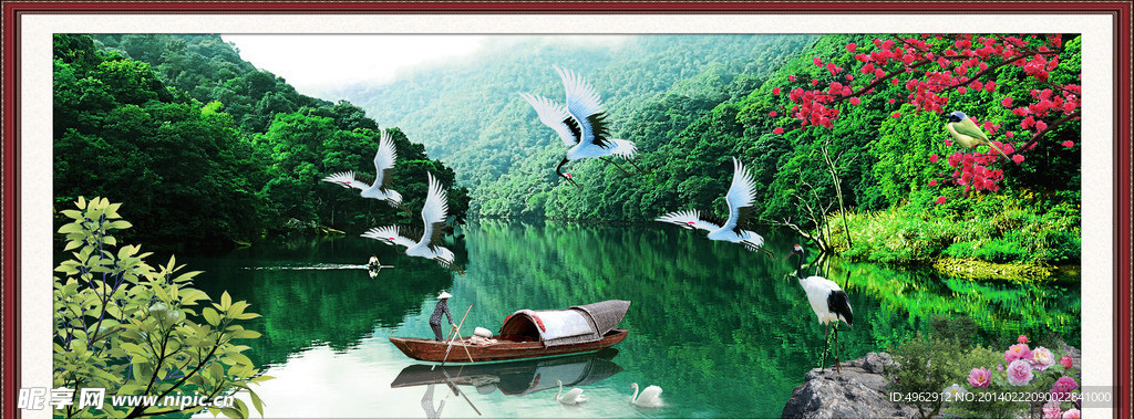 山水风景大气图