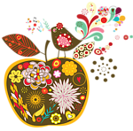 苹果 花纹