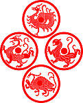青龙白虎朱雀玄武