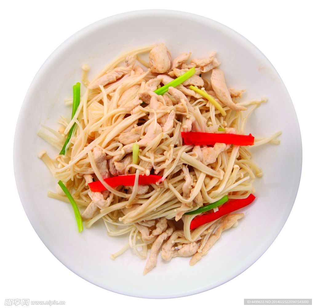 金针鸡肉丝