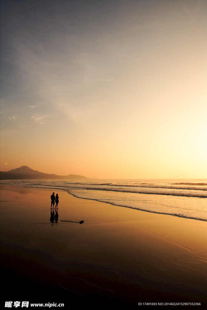 户外 海边 夕阳