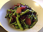 腊肉炒四季豆