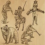 士兵手绘设计