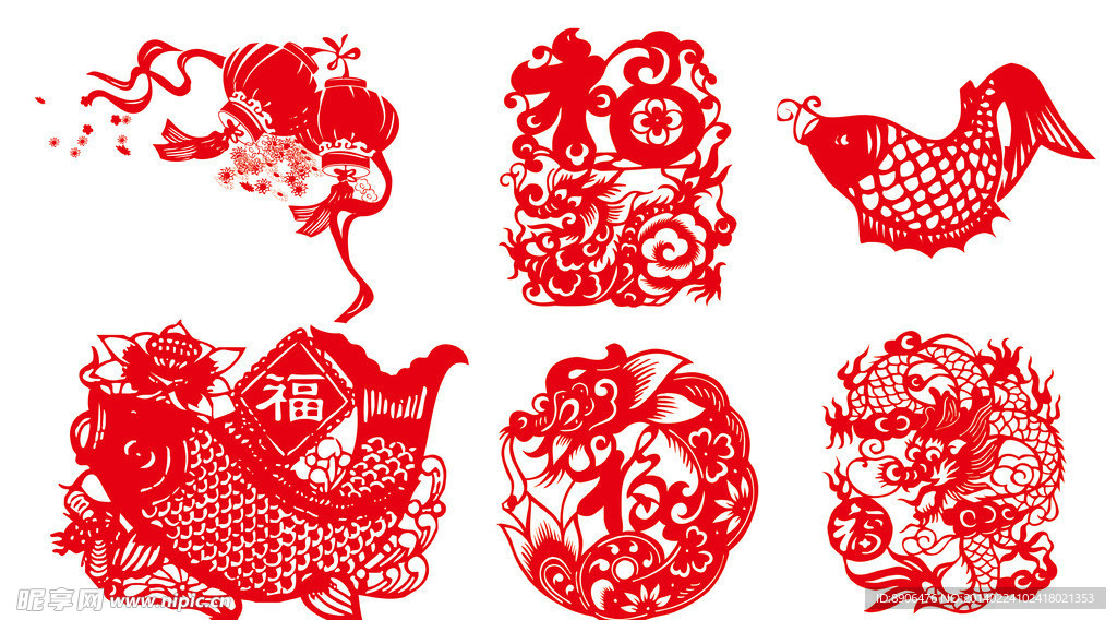 新春剪纸素材