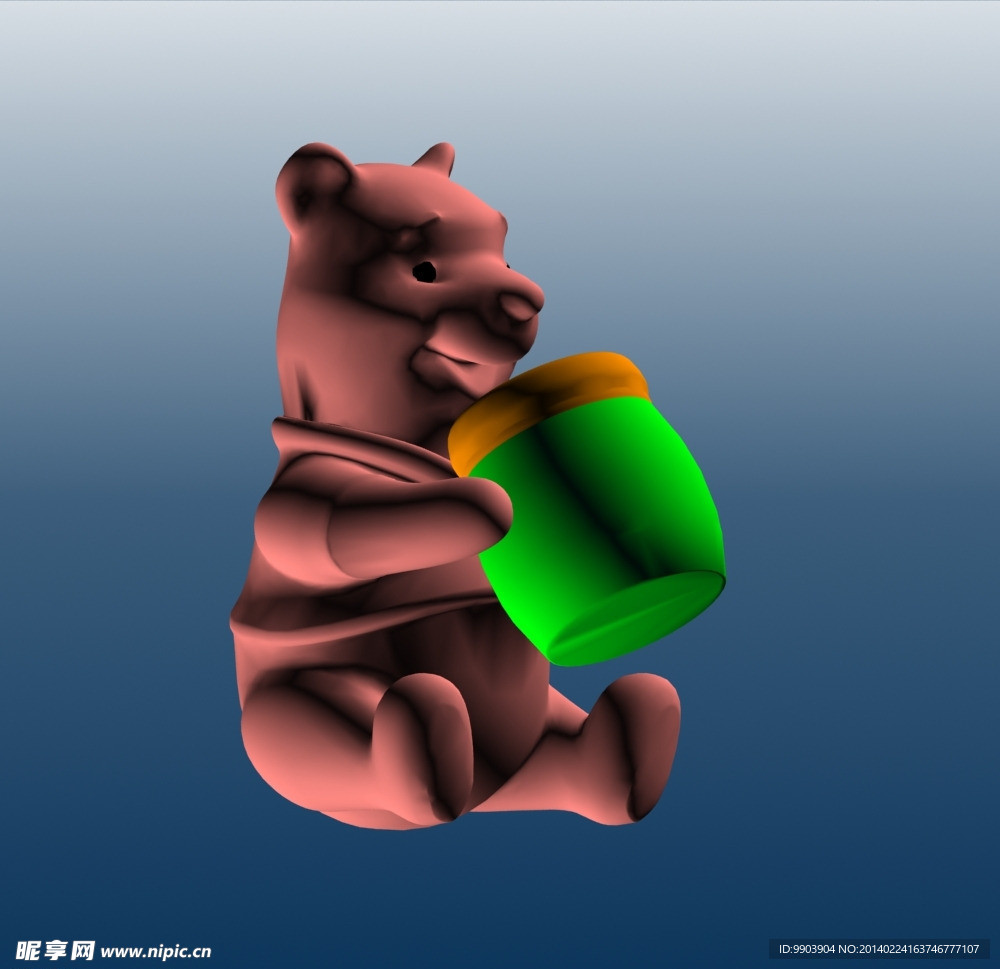 卡通玩具熊3D模下载