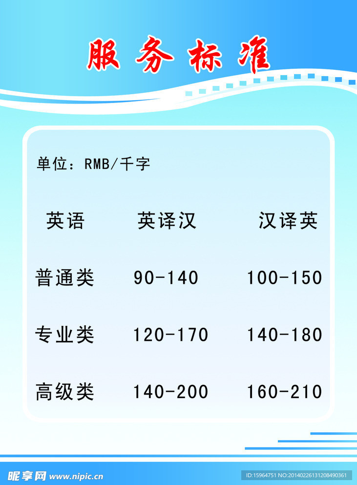 服务标准