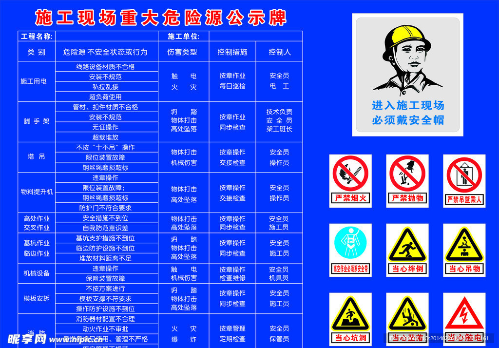 施工公示牌