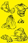 国画山石