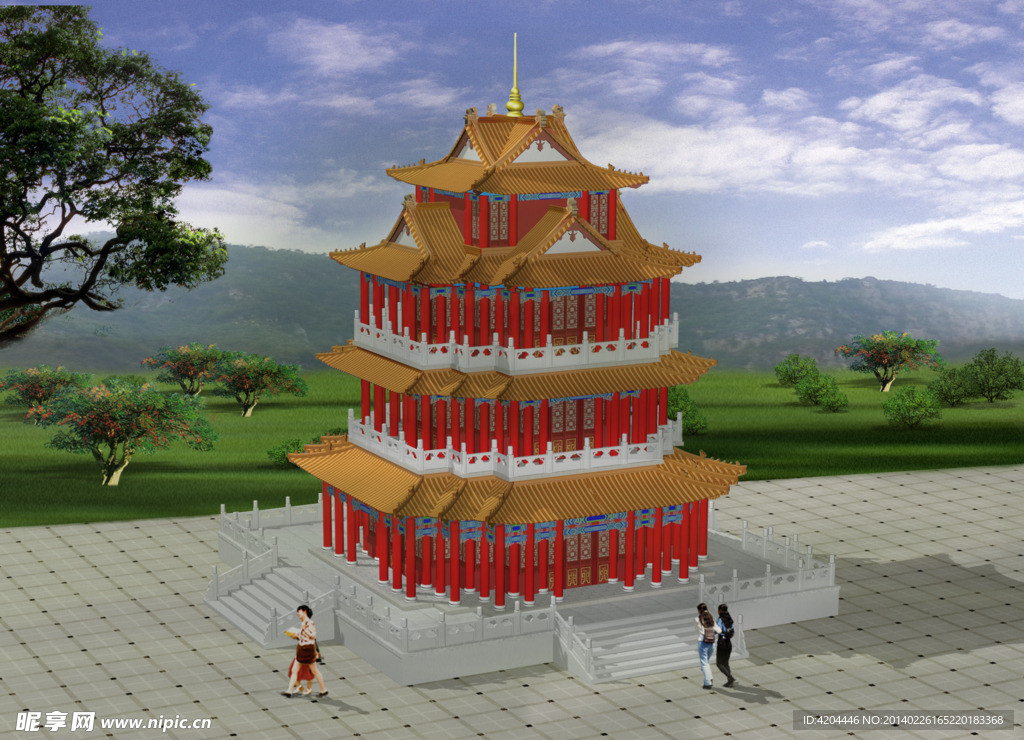 仿古阁楼
