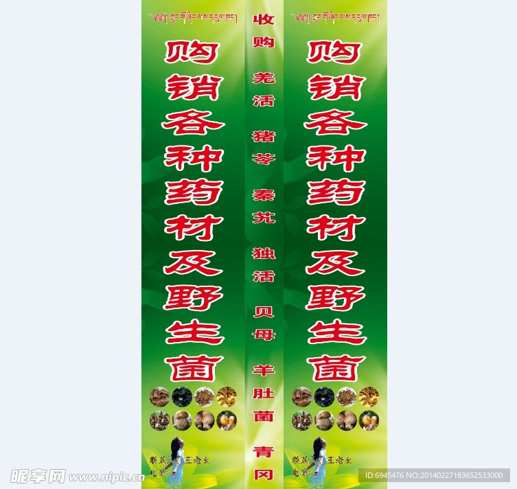 购销各种药材及野生菌