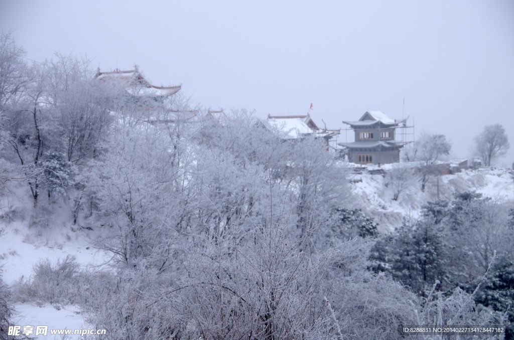渑池韶山雪景