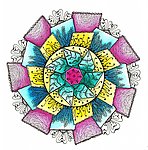 几何手绘插画