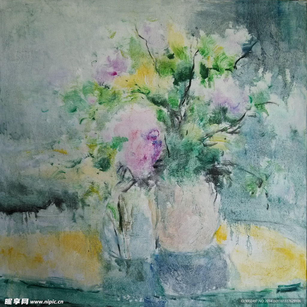 油画 现代 花卉