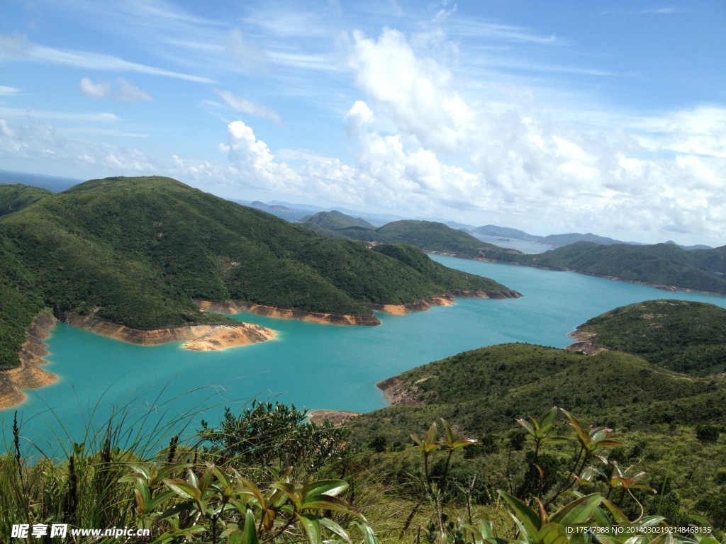 碧海云天 青山 绿水