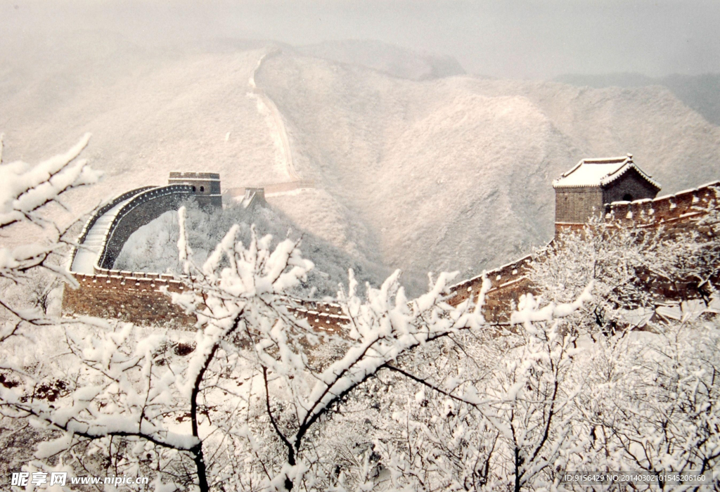 长城 雪景