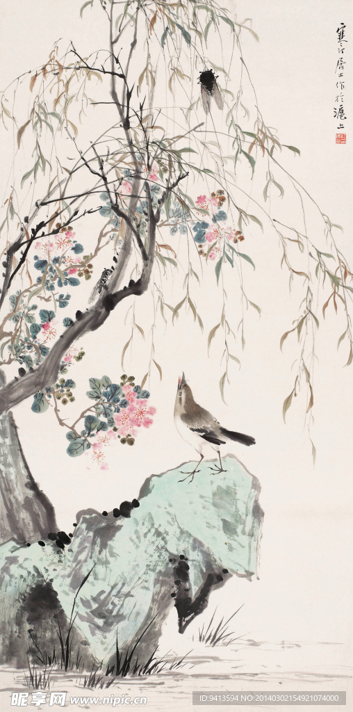 垂柳黄鹂