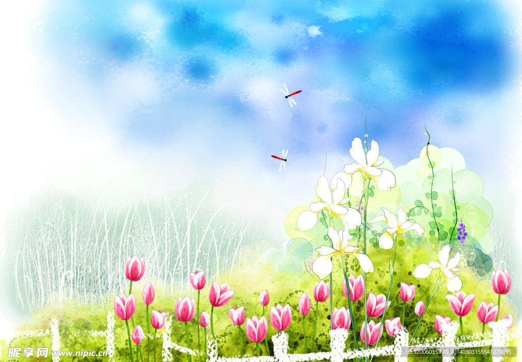 春色满园彩绘风景