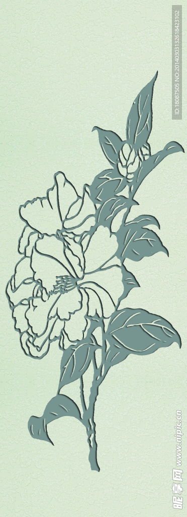 硅藻泥展板花纹