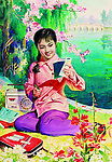 攻读 年画