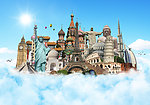 蓝天 旅游名胜