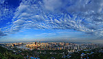 重庆渝中区半岛晨景