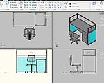 屏风工作位