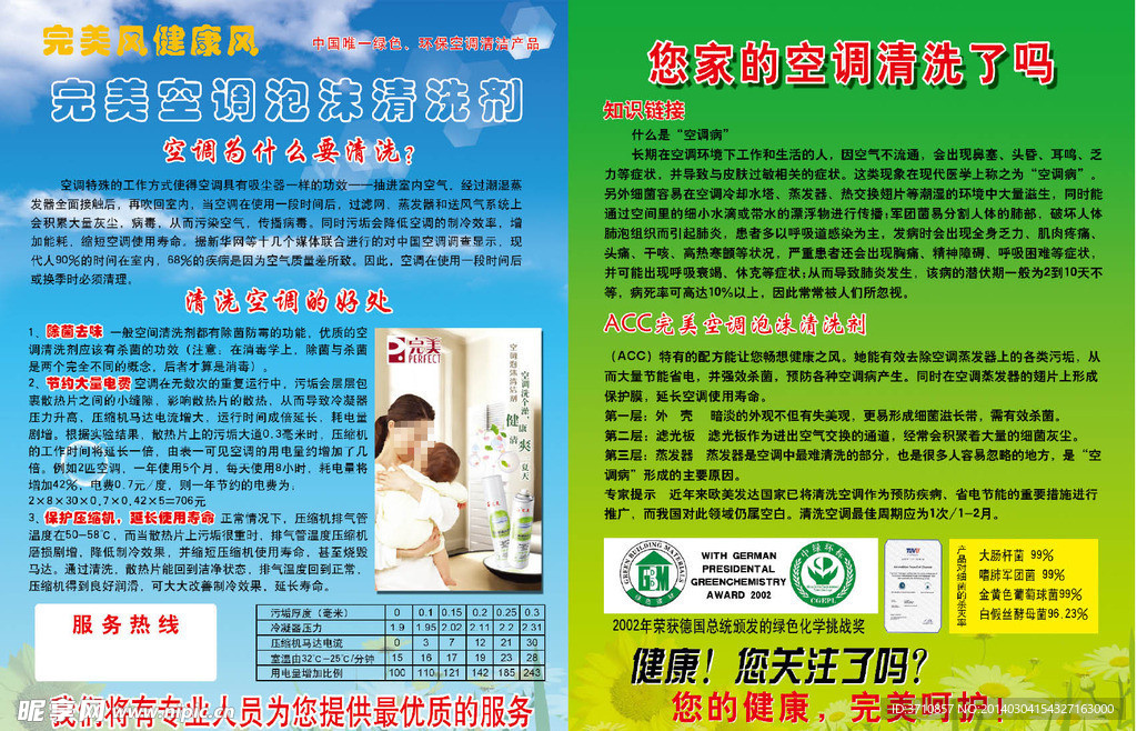 完美空调泡沫清洗剂