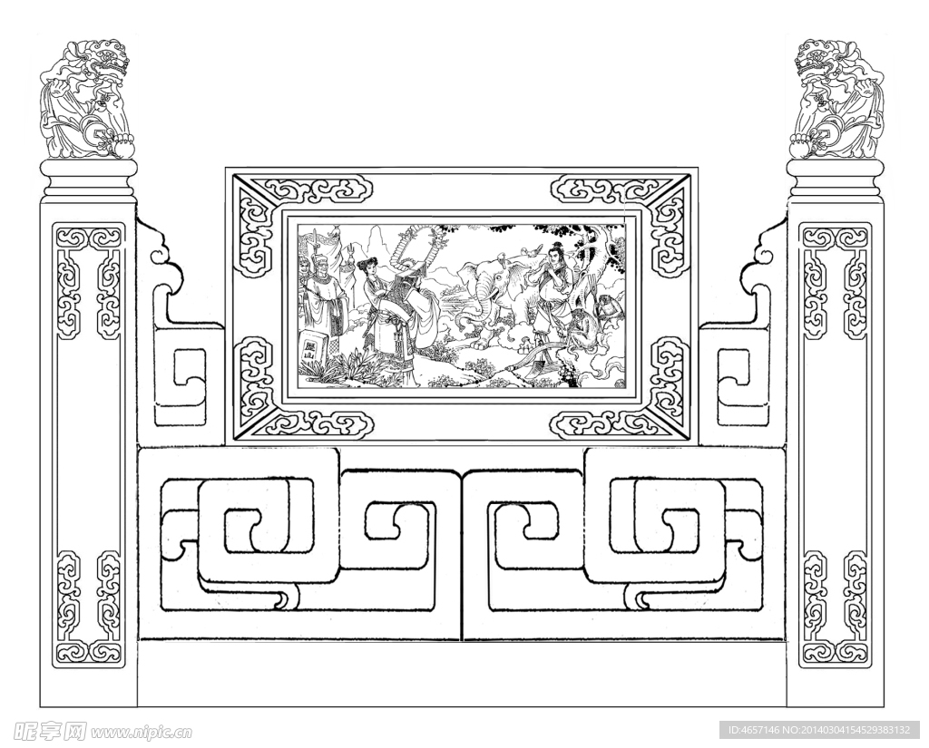 栏杆花纹