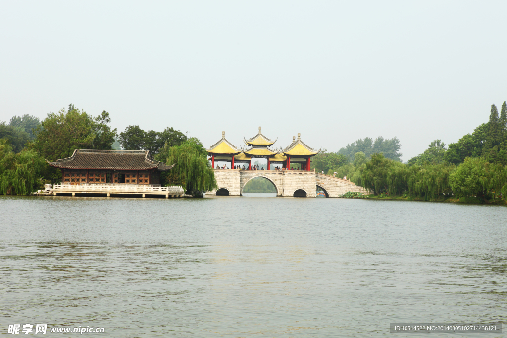 西湖 湖水 柳树 西