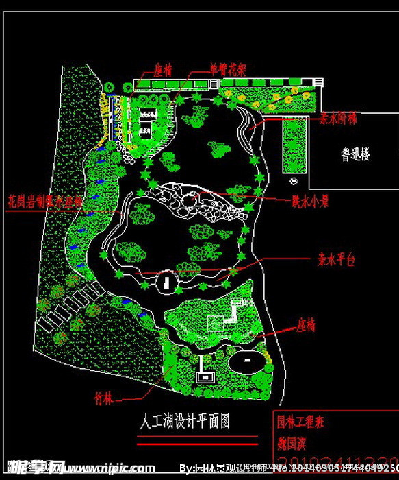 校园人工湖设计方案