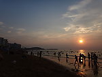 海滩夕阳