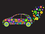 花卉汽车