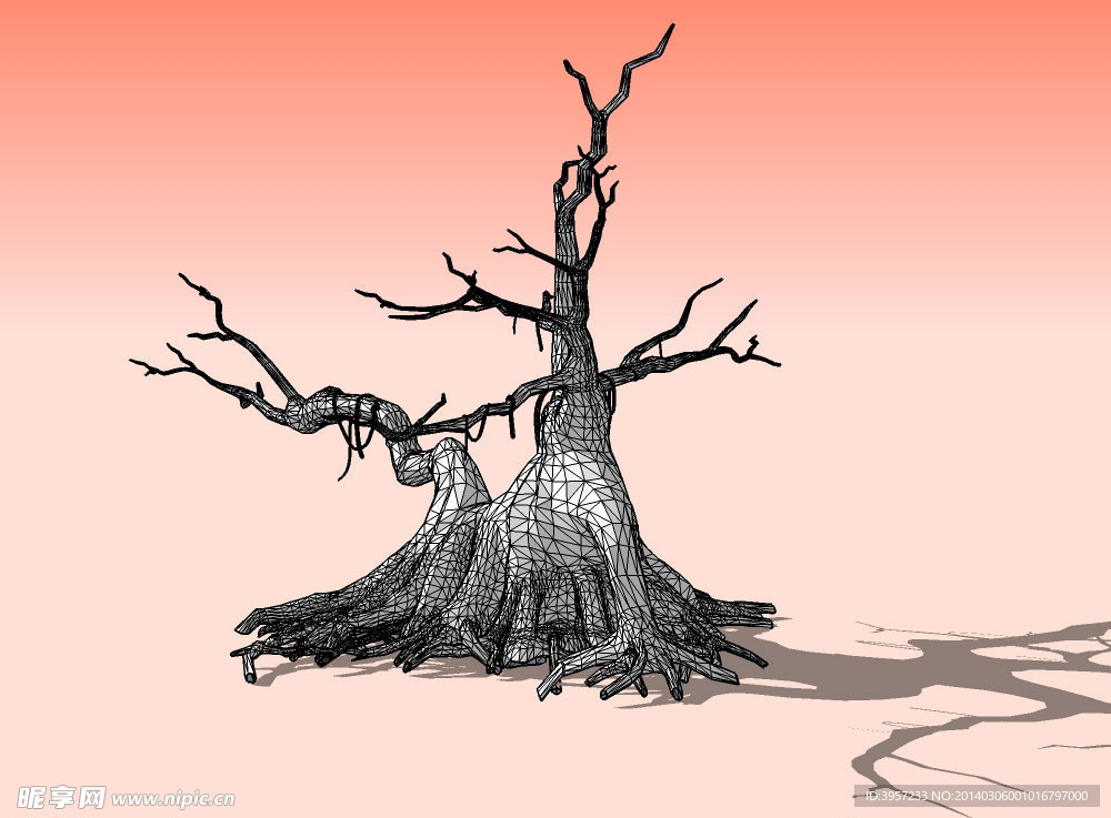 枯树3D模型