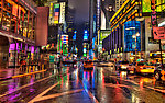 纽约 纽约时报广场 夜景