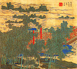 任薰仿古画册八页 竹窝一角