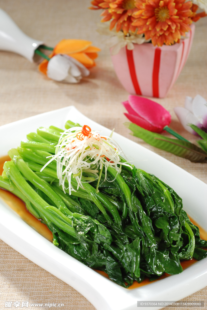 白灼菜心