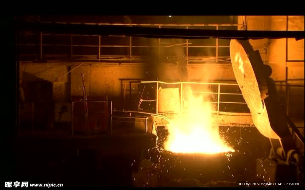 炼钢厂视频素材