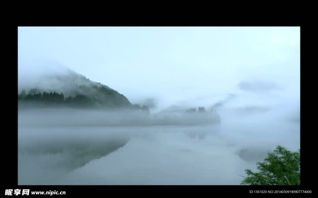 云雾山峰风景视频