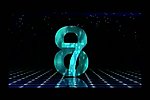 蓝色数字倒计时视频