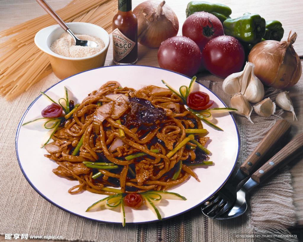 过油肉炒面