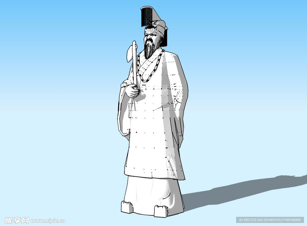 古皇帝3D模型