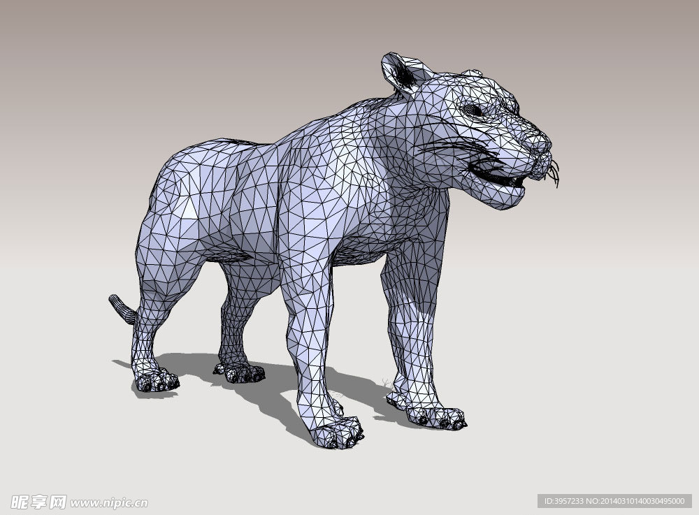 猛兽3D模型