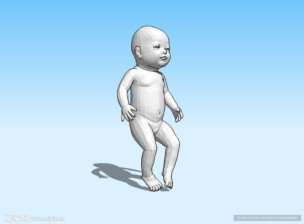 婴儿3D模型