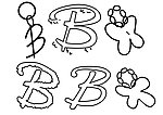 蝴蝶及B字型LOGO