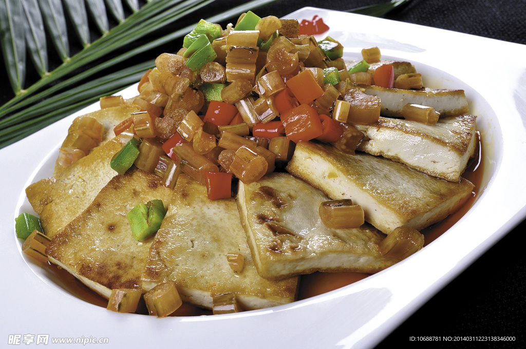 酸菜杆煎豆腐