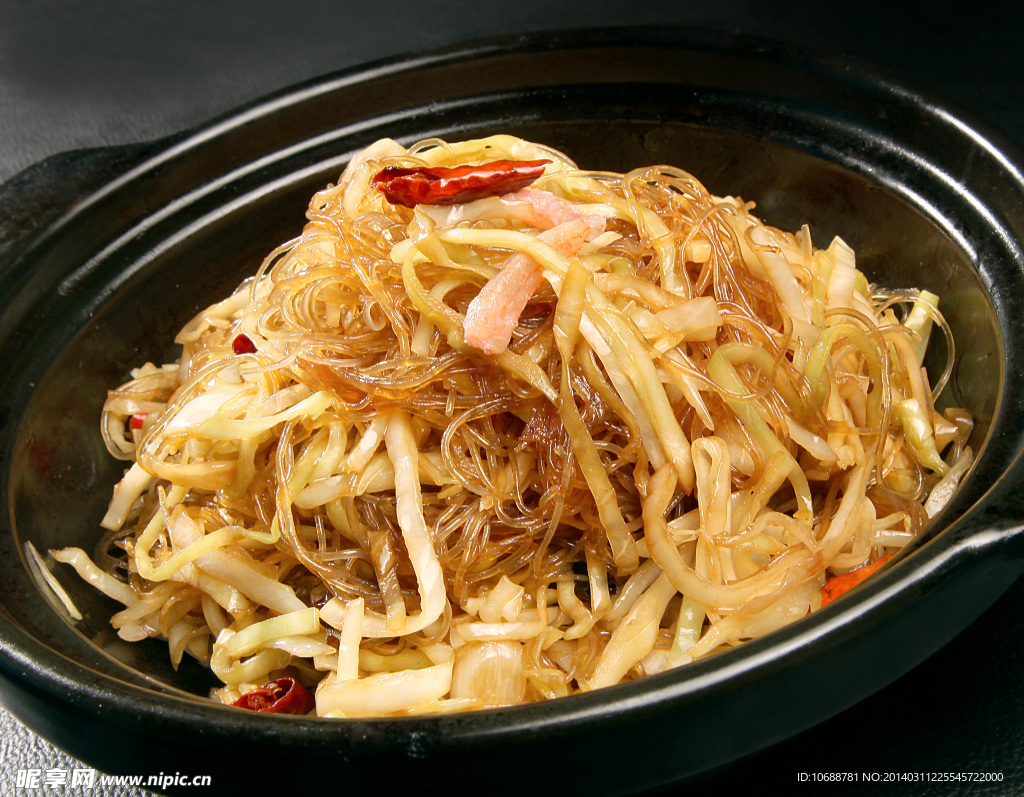 虾干粉丝包菜