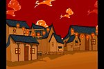 卡通素描画视频