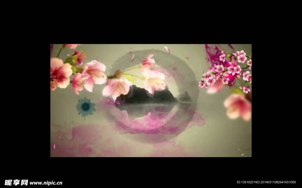 水墨梅花视频素材