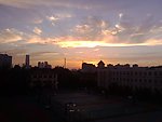 夕阳下的天津