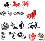 龙马 矢量图